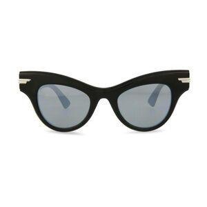 Bottega Veneta Black Cat-Eye Sunglasses
